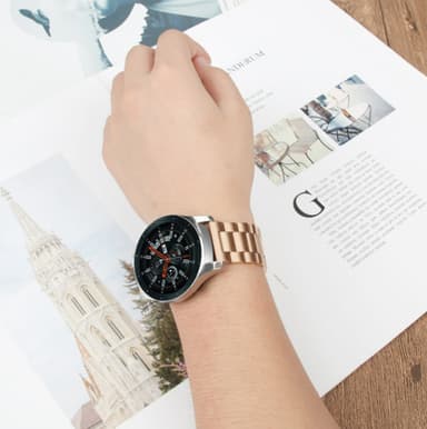 Rem kompatibel med Huawei Watch GT rustfrit stål guld