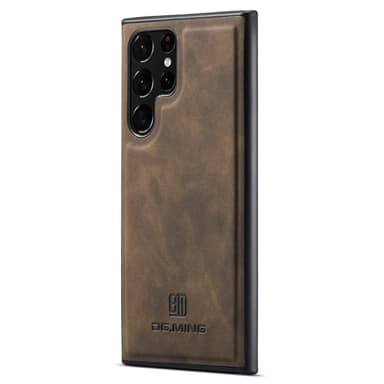 DG.MING Samsung S24 Ultra Premium PU-læder Hybrid Cover - Grå