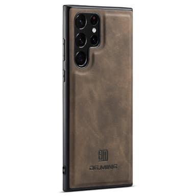 DG.MING Samsung S24 Ultra Premium PU-læder Hybrid Cover - Grå