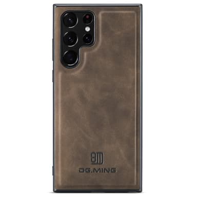 DG.MING Samsung S24 Ultra Premium PU-læder Hybrid Cover - Grå