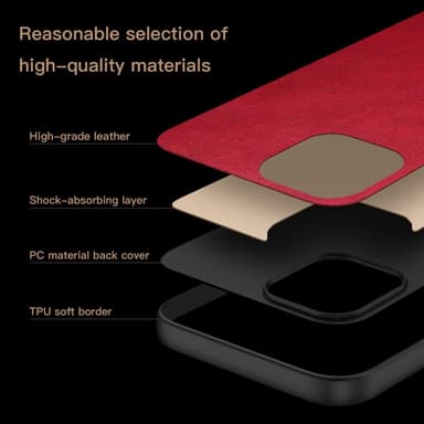 OnePlus Nord 4 SKALO PU-læder hybridskal Rød