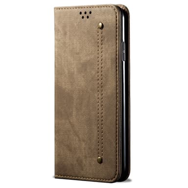 SKALO OnePlus Nord 4 Jeans Flip Cover - Khaki