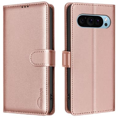BINFEN COLOR Google Pixel 9/9 Pro Litchi Flip Cover
