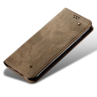 SKALO OnePlus Nord 4 Jeans Flip Cover - Khaki
