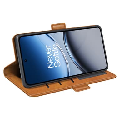 SKALO OnePlus Nord 4 Premium Wallet Flip Cover - Brun