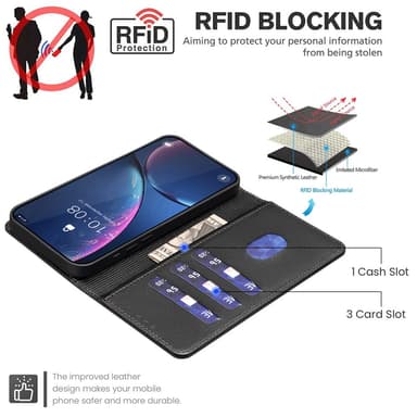 BINFEN COLOR Google Pixel 9/9 Pro Litchi Flip Cover