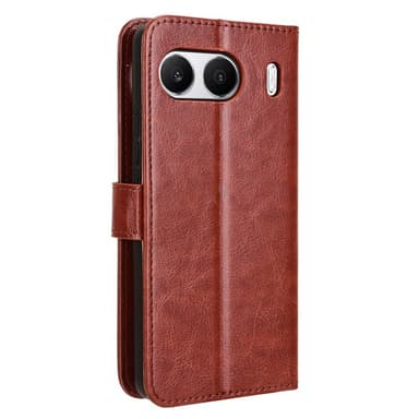 SKALO OnePlus Nord 4 PU-læder Pungetui - Brun