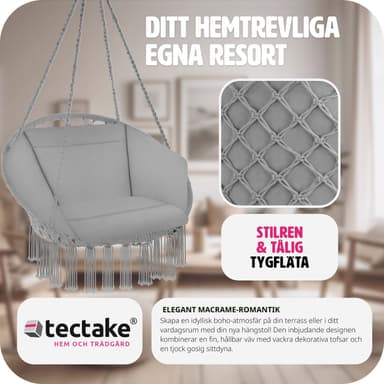 Hængestol Grazia - grå