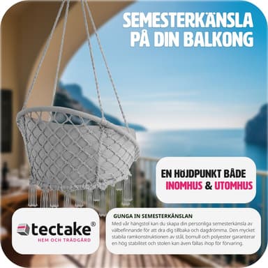 Hængestol Grazia - grå