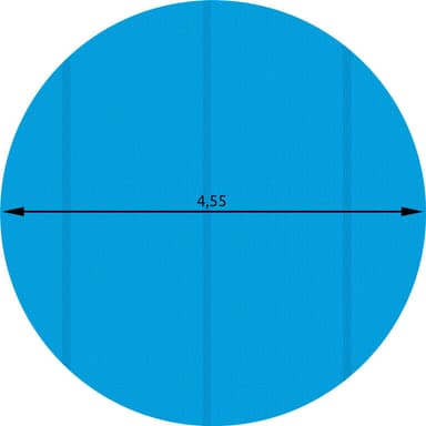 Pool cover rund - Ø 455 cm