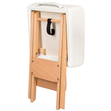 Massageudstyr 1 skammel + 2 ruller - hvid