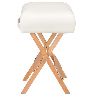 Massageudstyr 1 skammel + 2 ruller - hvid