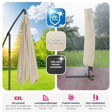 Parasol 350cm - beige