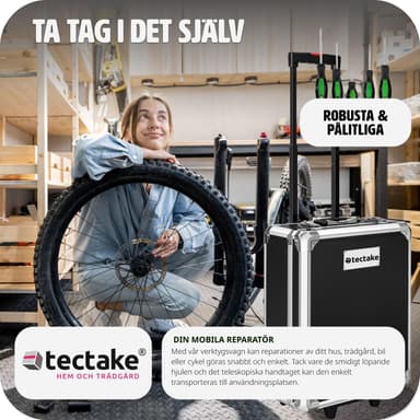 Værktøjssæt i kuffert 1200 dele - sort