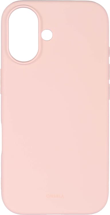 Onsala iPhone 16 silikoneetui (kalkpink)