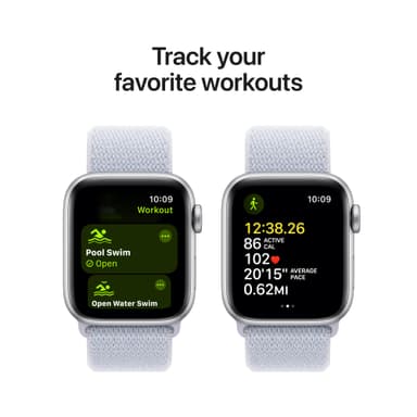 Apple Watch SE 2nd Gen 40mm LTE (Silver Alu/Blue Cloud sport loop)