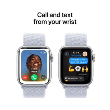 Apple Watch SE 2nd Gen 40mm LTE (Silver Alu/Blue Cloud sport loop)