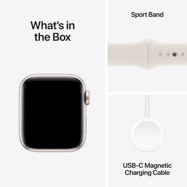 Apple Watch SE 2nd Gen 40mm GPS (Starlight Alu/Starlight sport band S/M)