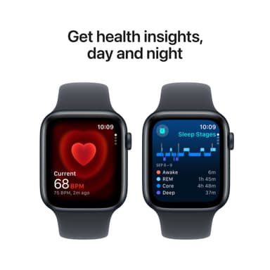 Apple Watch SE 2nd Gen 44mm GPS (Midnight Alu/Midnight sport band M/L)