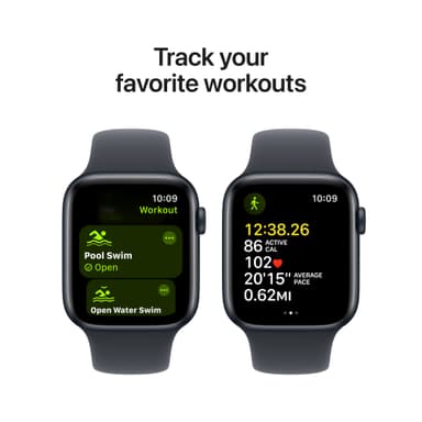 Apple Watch SE 2nd Gen 44mm LTE (Midnight Alu/Midnight sport band S/M)