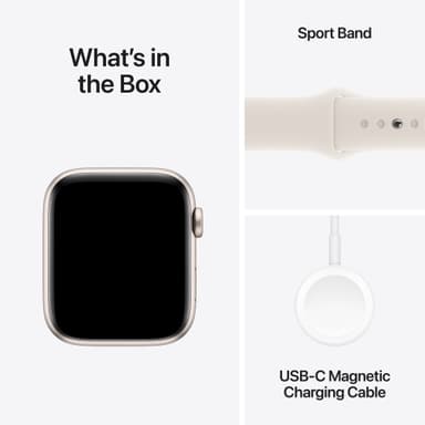 Apple Watch SE 2nd Gen 44mm GPS (Starlight Alu/Starlight sport band S/M)