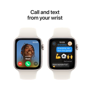 Apple Watch SE 2nd Gen 44mm GPS (Starlight Alu/Starlight sport band S/M)
