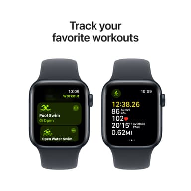 Apple Watch SE 2nd Gen 40mm GPS (Midnight Alu/Midnight sport band S/M)