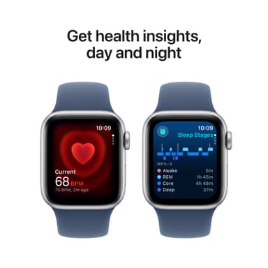 Apple Watch SE 2nd Gen 40mm GPS (Silver Alu/Denim sport band M/L)
