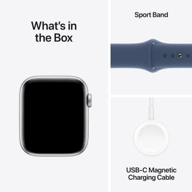 Apple Watch SE 2nd Gen 44mm GPS (Silver Alu/Denim sport band M/L)