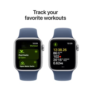 Apple Watch SE 2nd Gen 40mm GPS (Silver Alu/Denim sport band M/L)