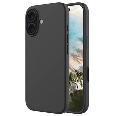 Liquid silikone cover iPhone 16 - Onyx Black