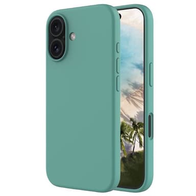 Liquid silikone cover iPhone 16 - Pine Green