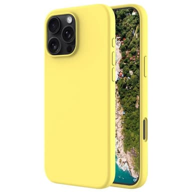 Liquid silikone cover iPhone 16 Pro - Canary Yellow