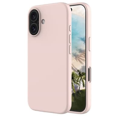 Liquid silikone cover iPhone 16 - Pink Sand