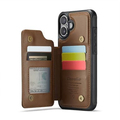 CaseMe mobilcover C22 iPhone 16 Plus - Brun