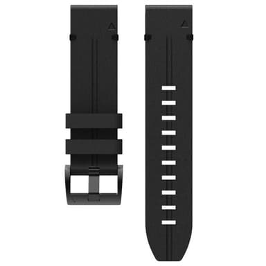 Nail læder urrem easyfit Garmin Quatix 6 - Onyx black