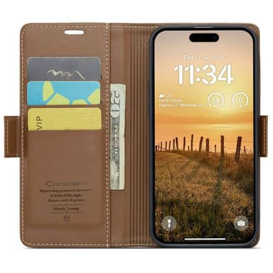 CaseMe mobilcover 023 iPhone 16 Pro Max - Brun