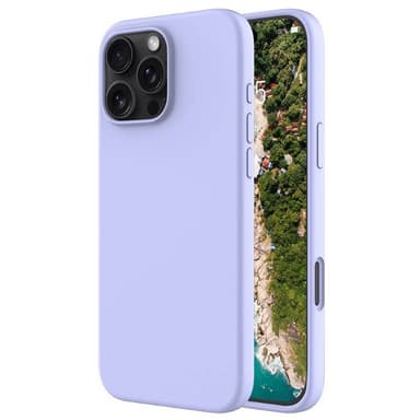 Liquid silikone cover iPhone 16 Pro - Pale Purple