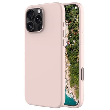 Liquid silikone cover iPhone 16 Pro Max - Pink Sand