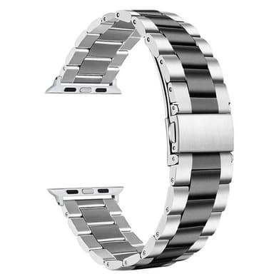 Urrem rustfrit stål Watch Series 10 (42mm) - Silver/sort