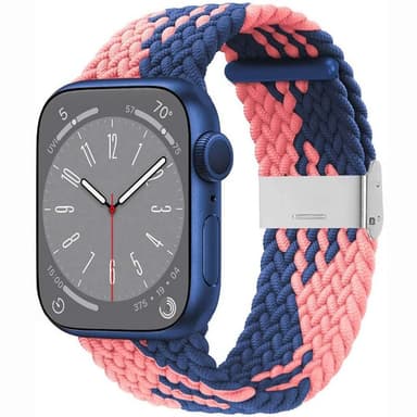 Flettet Urrem Watch Series 10 (42mm) - Blue Powder