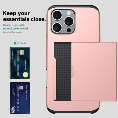 SKALO iPhone 16 Pro Max Armor Cover kortholder - Grøn