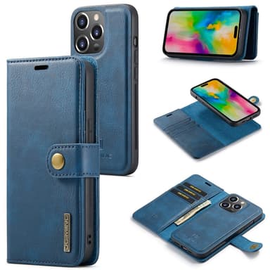 DG MING iPhone 16 Pro Max 2-i-1 Magnet Pungetui - Blå