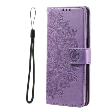 SKALO iPhone 16 Mandala Flip Cover - Lilla