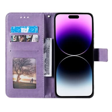 SKALO iPhone 16 Mandala Flip Cover - Lilla