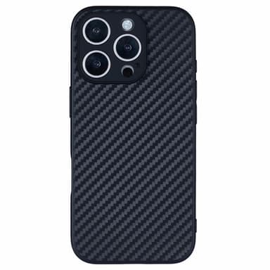 SKALO iPhone 16 Pro Max Carbon Fiber TPU cover - Sort