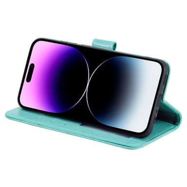 SKALO iPhone 16 Pro Max Mandala Flip Cover - Turkis