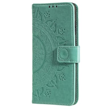 SKALO iPhone 16 Pro Max Mandala Flip Cover - Turkis