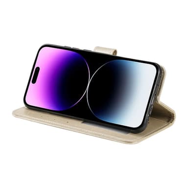 SKALO iPhone 16 Plus Mandala Flip Cover - Guld