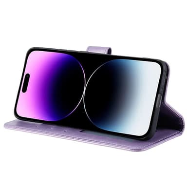 SKALO iPhone 16 Pro Mandala Flip Cover - Lilla